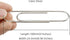 4 Inch Large Paper Clips 35 Pcs Brightly Colored Silver Rust Resistant and Bend Proof Smooth Finish Large Jumbo Paperclips for Office School Docum...