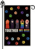 Together We Rise Lift Each Other Up Welcome Garden Flag Yard Outdoor Farmhouse Decorations Waterproof Double Sided Printing 12x18 In, LGBTQ Rights...
