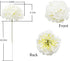 DuHouse Artificial Bigger Silk Hydrangea Flower Heads with Stem Fake White Hydrangea Flowers for Wedding Home Garden Centerpiece Pack of 6...