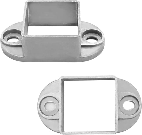 10Pcs 1-1/2 Inch Aluminum Alloy Upright Fixed Bracket, Deck Railing Bracket Post for Deck Cable Railing, Fence, Handrail Railing, Mailbox Post Hol...