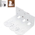 Sumnacon 3PCS Wall Mount Camera Shelf- Metal Small Wall Shelf with Adhesive,Universal Small Floating Shelf for Security Cameras, Speakers,White...