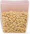 W&P Porter Silicone Reusable Storage Bag, Sandwich (36oz Stand-Up), Blush, Food Storage Container, Microwave and Dishwasher Safe, Easy Cleaning, 1...