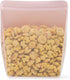 W&P Porter Silicone Reusable Storage Bag, Sandwich (36oz Stand-Up), Blush, Food Storage Container, Microwave and Dishwasher Safe, Easy Cleaning, 1...
