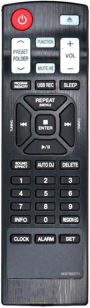 ALLIMITY AKB73655741 sub AKB73655745 Remote Control Replacement for LG CD Home Audio Mini HiFi System CM4350 CM4550 CMS4350F CMS4550F CMS4550W CMS...