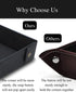 Father's Day Gifts Faux Leather Valet Tray Organizer for Men - Catch-All Tray for Entryway Table Key, Wallet, Watch, Coin Change, Phone, Dresser E...