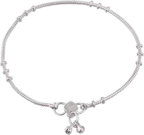 Efulgenz Silver Tone Indian Jewelry Anklets for Women Indian Bollywood Boho Anklets Ankle Bracelet Payal Anklet Set Foot Jewelry...