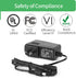 AC to DC 5V 1A Power Supply Adapter, Plug 5.5mm x 2.1mm...