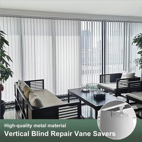 Vertical Blind Repair Vane Savers, 25PCS Metal Vertical Blind Repair Tabs, Vertical Blinds Repair Kit for Vertical Blinds Replacement Slats...