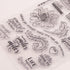 Label Words Clear Stamps for Card Making Flowers Transparent Silicone Stamp DIY Scrapbooking Supplies Embossing Paper Card Album...