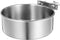 POPETPOP Pet Dog Food Water Bowl for Cage Stainless Steel Non Spill Kennel Detectable Hanging Cats Pets Bowls with Clamp Holder Crate Feeder Dish ...