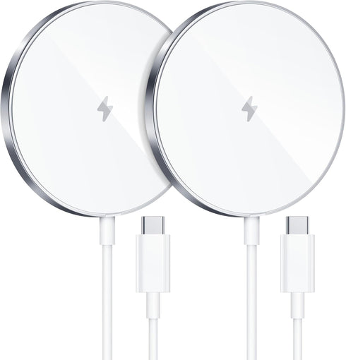 2 Pack 15W Fast Magnetic Wireless Charger iPhone Apple Charger for iPhone 15/14/13/12 Series Wireless Charging for AirPods 3/2/Pro 2/Pro Magnetic ...