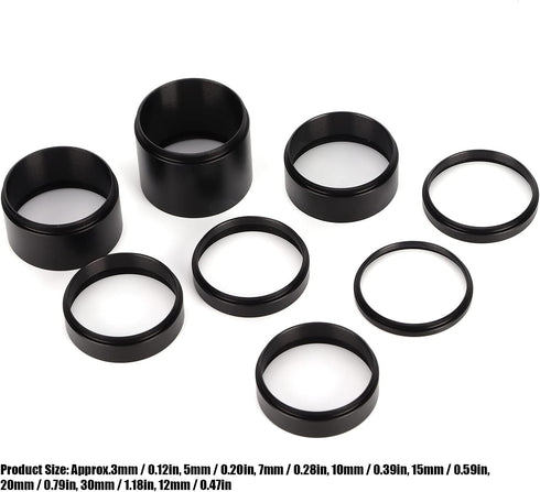 Lens Adapter Ring Extension Tube Kit,camera Tube Telescope Covers,variable Tube Microscope Lens M42 Extension Tubes Microscope Accessories 3/5/7/1...