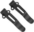 2 Pack Deep Carry Pocket Clips with 4 Pieces Screws, Stainless Steel Pocket Knife Clip Replacement for Benchmade Bugout 535 and More, Anodized Fin...