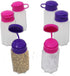 Salt and Pepper Shaker Set Travel size with Flip Lids for Camping | Plastic, Spill-Proof Labeled Salt and Pepper Shakers for Cooking and Dining Ou...