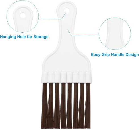 PATIKIL Air Conditioner Fin Comb, 3 Set Stainless Steel Condenser Fin Straightener & Cleaning Brush, AC Coil Cleaner Tool for AC Unit Radiator...