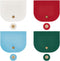 PandaHall 5 Colors Bag Flip Cover, Imitation Leather Bag Accessories Sew on Bag Cover Purse Making Supplies Hardware with Clasps for Bag Making DI...