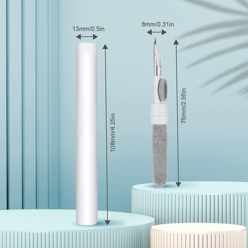 Bluetooth Earbuds Cleaning Pen, 3 in 1 Multifunction Cleaner Kit with Soft Brush for Wireless Earphones Bluetooth Headphones Charging Box Accessor...