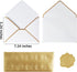 50 Pieces A7 Envelopes with Gold Border, 5.24 x 7.21 Inches Envelopes with Gold Stickers for Greeting Cards and Invitation (White, A7-5x7)...