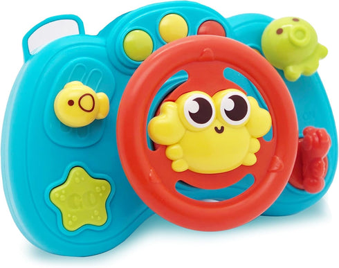 Steering Wheel Toy Baby Boy Learning Toys 6-12 Months Old Toys,6 7 8 9 Month Old Baby Boy Toys,Interactive Baby Toys for 1 Year Old,Kids Driving S...