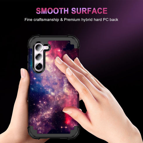 Miqala for Galaxy S23 Case 6.1 inch,Glow in The Dark Three Layer Heavy Duty Full Body Shockproof Hard Plastic Bumper +Soft Silicone Rubber Protect...
