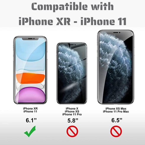 Compatible for iPhone 11 Screen Protector for iPhone XR Screen Protector, Tempered Glass Film for Apple iPhone 11 and iPhone XR, 3-Pack Clear......