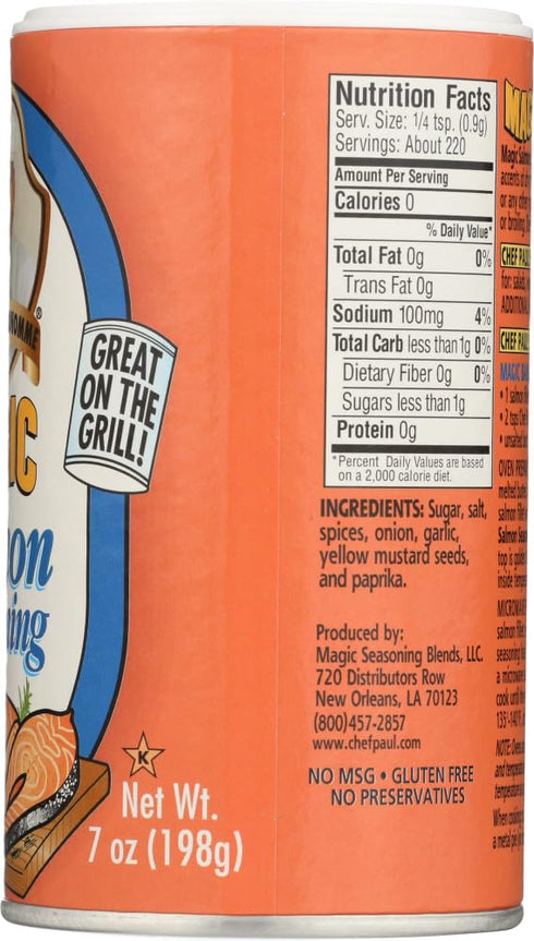 Chef Paul Prudhomme's Magic Salmon Seasoning 7 oz 3 Pack...