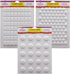 LorAnn Hard Candy Making Mold Gems Set - Includes Rectangle, Hexagon and Disc Molds...