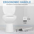 UBeesize Toilet Brush with Flexible Brush Head and Silicone Bristles, Quick Drying Holder Set for Bathroom, Compact Size, white. 15" X 4.5"...