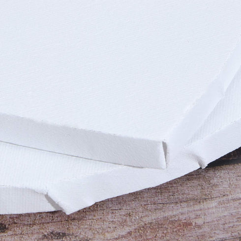 EXCEART Blank White Canvas Boards Heart Canvas Painting Drawing Board Cotton Art Panels for Oil Watercolor Paint 2pcs (Width 20cm)...