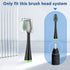 Replacement Toothbrush Heads for Waterpik Complete Care 5.0/9.0 (CC-01/WP-862), with Covers, 4 Count, Black...