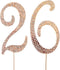 MAGJUCHE Gold 26" Crystal Cake Topper, Number 26 Rhinestones 26th Birthday Cake Topper, Men or Women Birthday or 26th Anniversary Party Decoration...