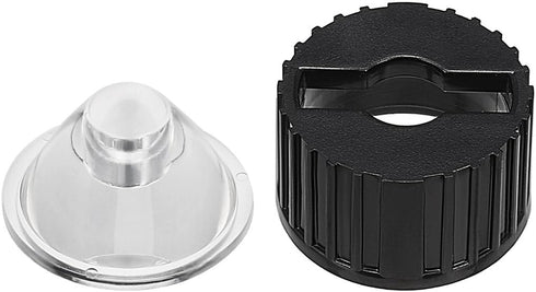 uxcell 10 pcs 20mm LED Lens 15 Degree with Black Holder for 1W 3W High Power LED Light...