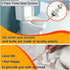2 Pack Universal White Plastic Toilet Seat Screws Replacement, Toilet Seat Hinges Bolts and Nuts For Top Mount Toilet lid Fastener Parts Kit...