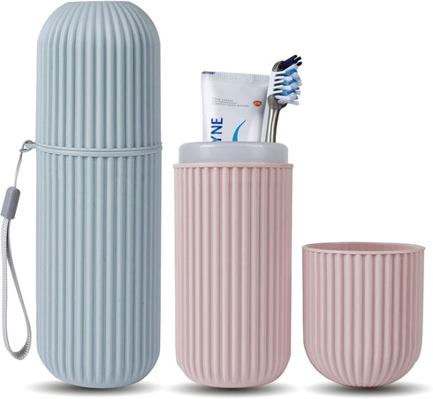 UCEC Toothbrush Travel Case, 8.2 inch Longer Travel Toothbrush Holder Case, Portable Travel Toothbrush Case for Traveling Camping Business Trip Sc...