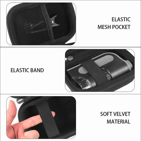 Leayjeen Microscope Case Compatible with Carson MicroBrite Plus 60x-120x LED and UV Lighted Pocket Microscope-Black(Case Only)...