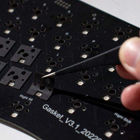 Gliging Switch Pads Sound Foam Dampeners Sheet Soft with Making Tape Tweezers for 61 Hot Swap Keyboard...