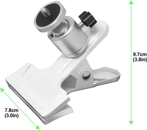 Metal Mount-Desk Rotating Clip Clamp Holder Stand with 1/4" Screw Ball Head for Wyze Cam V3/Pro,for Wyze Cam Pan/V3,for Oculus Sensor,for HTC Vive...