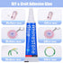 Novani Clear Glue for Rhinestone, Jewelry Making, and Bead Crafts,Mobile Phone Metal Stone Nail Art Glass Repair Jewelry Glue 7000?10PCS)...