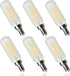 Frosted Light Bulbs E12 LED Bulb 40W Daylight White 4000K, Chandelier Light Bulb Frosted, E12 Candelabra Light Bulb 40 Watt Equivalent T6 Tubular ...