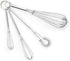 Fox Run Mini Whisks, Chrome Plated, Set of 4, Metallic, 8 x 2 x 1.75 inches...
