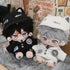 niannyyhouse 20cm Plush Doll Clothes Hat Coat Shirt Pants Backpack Glasses Black Cat Set 8in Doll Accessories Dress Up...