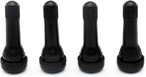 TR414 Rubber Snap-in Tire Valve Stem for Tubeless 0.453 Inch 11.5mm Rim Holes on Standard Vehicle Tires (Set of 4)...