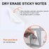 Dry Erase Sticky Notes Reusable - 4"×4"-6 Pack.White Sticky Notes Non-Magnetic Whiteboard Stickers for Wall?PC?Wood?Bricks...