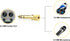 TCPENG® 6.35mm (1/4 inch) Male to 3.5mm (1/8 inch) Female Stereo Audio Jack Adapter for Aux Cable, Guitar Amplifier, Headphone, 2 Pack...