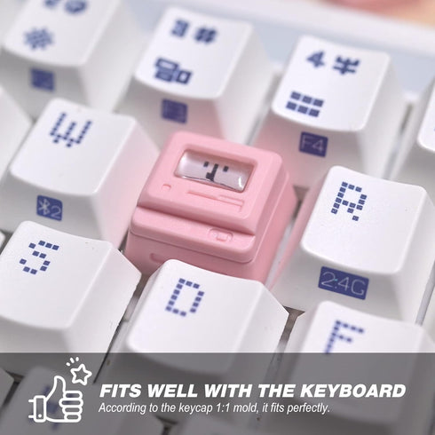 Custom Keycaps - Light Transmission Keycaps - Classic Retro Mechanical Backlit Keyboard Keycap. Suitable for Most MX Switches RGB PC Gamer Mechani...