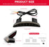 Motorcycle Chopped Rear Fender Edge LED Brake License Plate Tail Light Stop Running Light Turn Signal Lamp Compatible with Harley Sportster XL883N...