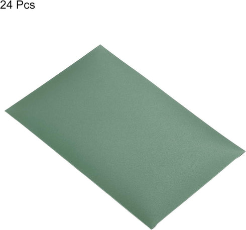 PATIKIL Gift Card Envelopes, 24 Pack Heart Shaped Clasp Photo Gift Card Holders Mini Envelope for Birthdays Weddings, Dark Green...