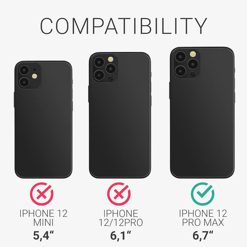 kwmobile Case Compatible with Apple iPhone 12 Pro Max Case - Soft Slim Protective TPU Silicone Cover - Neon Green...