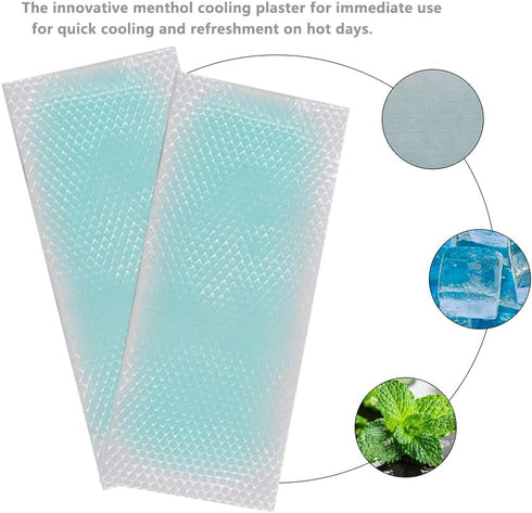 40 Sheet Cooling Gel Patches,Cooling Forehead Strips,Cool Gel Pads,Relieve Headache Toothache Pain Muscle Ache Drowsiness Fatigue Sunstroke Tired ...