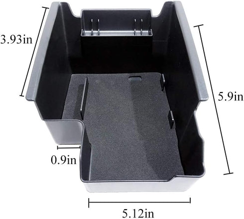 Vesul Center Console Storage Box Compatible with Ford Escape 2013 2014 2015 2016 ABS Tray Insert Armrest Organizer Glove Pallet...